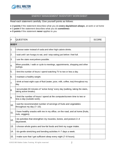 Energy Assessment