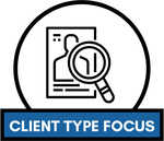 A magnifying glass is looking at a person 's resume.
