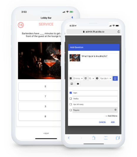 image of 1huddle app on cell phone