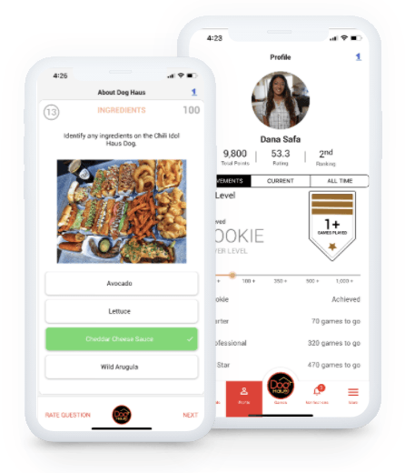 image of 1Huddle app on phone