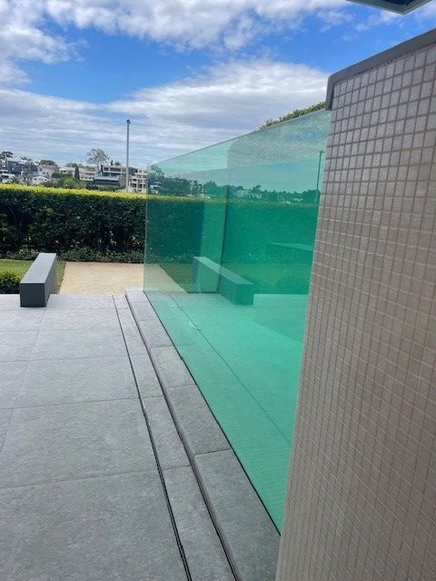 Glass Pool Side View — Brisbane, QLD — Euroglass Australia