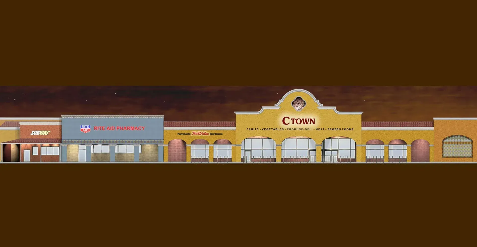 Ctown-Supermarket-Night-Rendering-Front