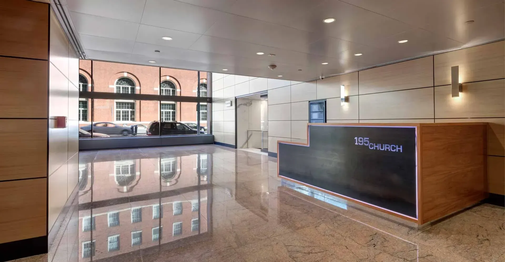 195 lobby to street
