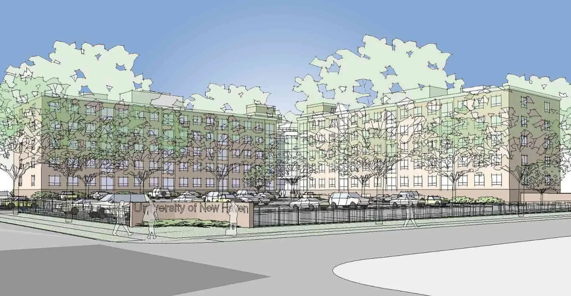 unh-ground-view-to-parking-lot-entrance