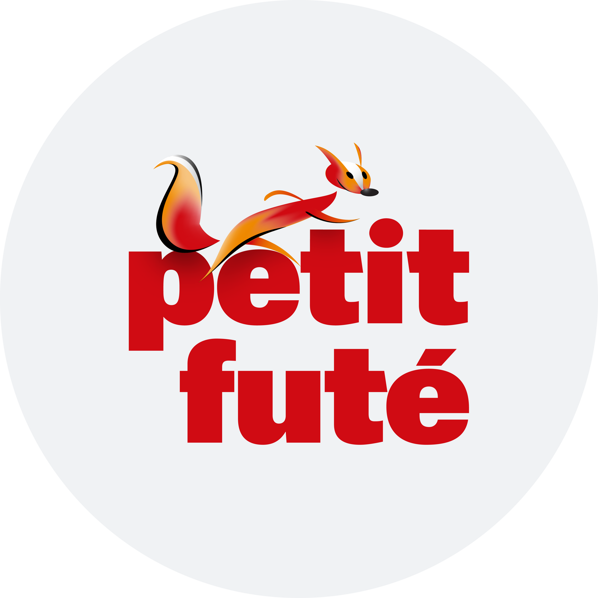 Red Petit Futé logo with a small fox mascot above the text