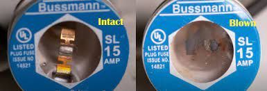Fuse Breaker, blown fuse, what does a blown fuse look like, broken fuse, blown fuse vs bad breaker