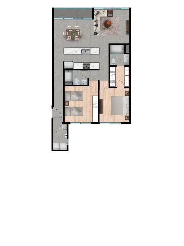 Departamentos 204, 304, 404 y 504