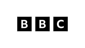 BBC logo in white letters on three black squares