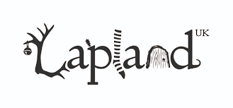 LaplandUK Stylized black “Lapland UK” logo with a tree and reindeer antler design