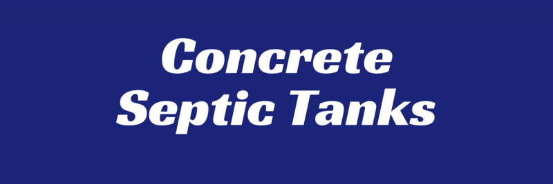 concrete septic tanks