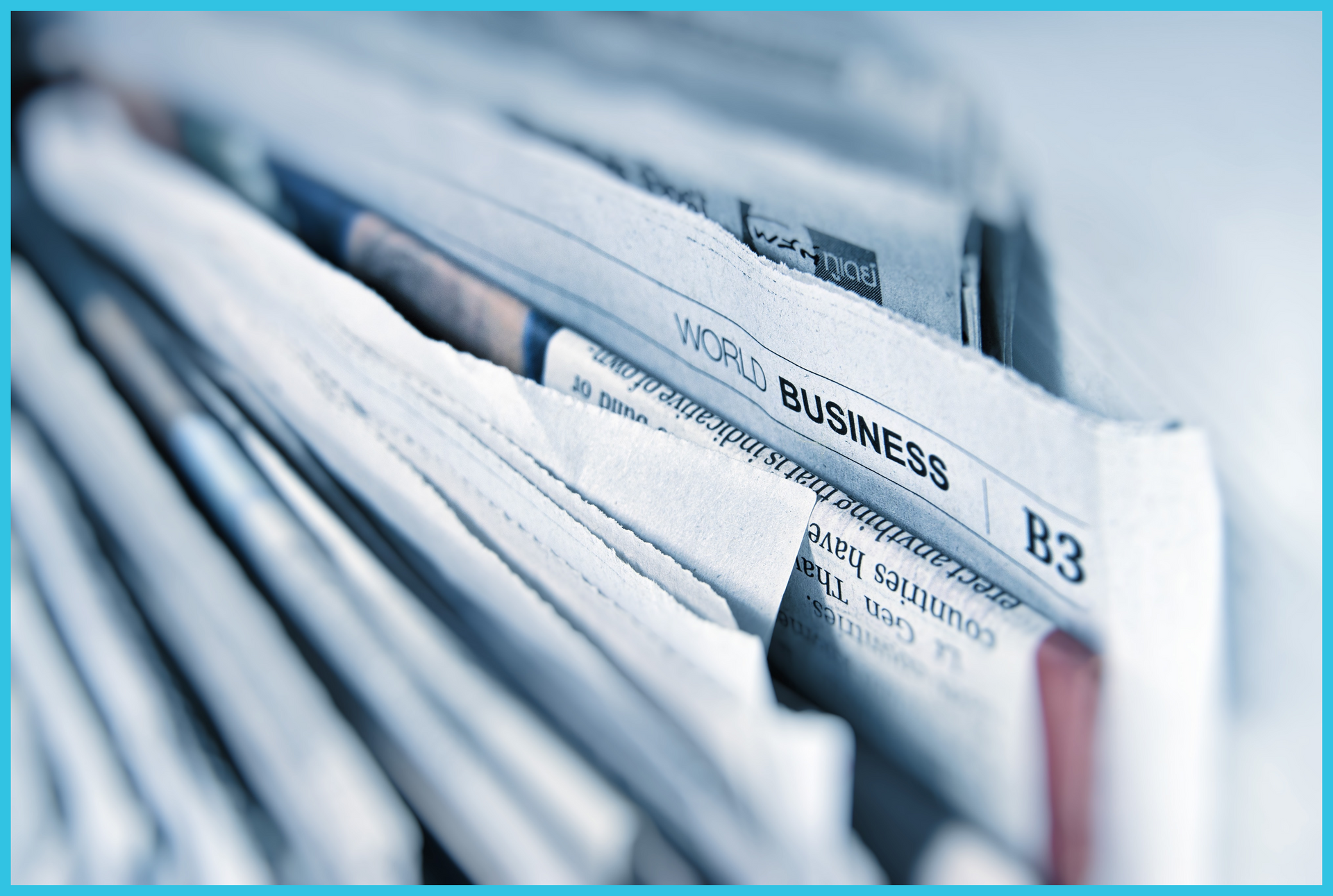 A stack of newspapers with the number b3 on them