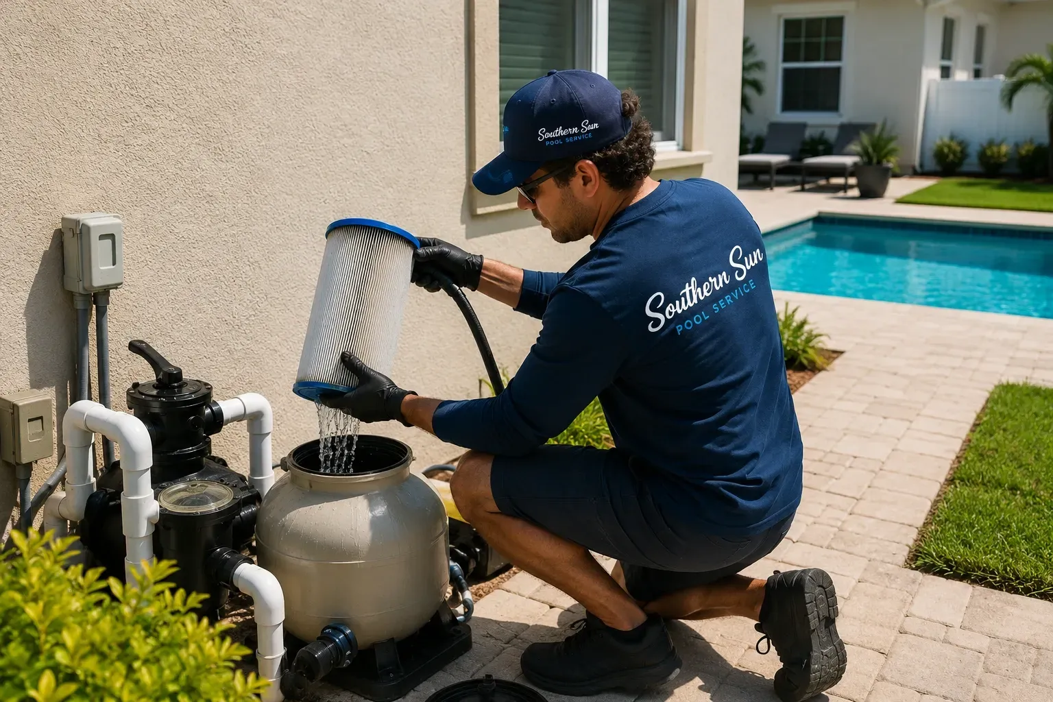 Additional pool services including filter cleaning and one-time cleanups