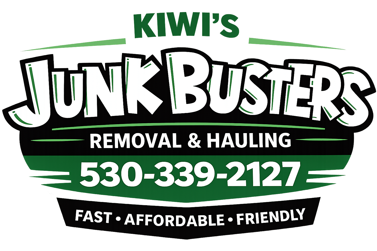 Kiwi's Junk Busters junk removal logo
