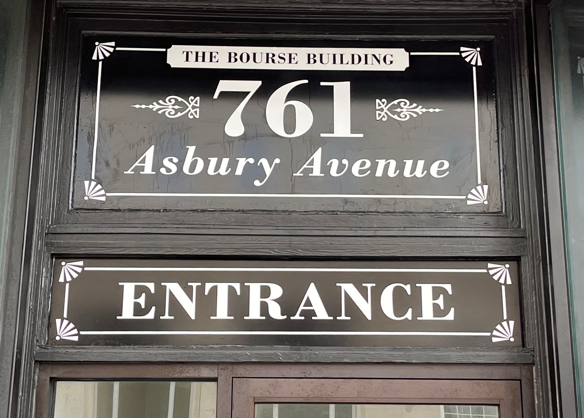 Sign on a building: 