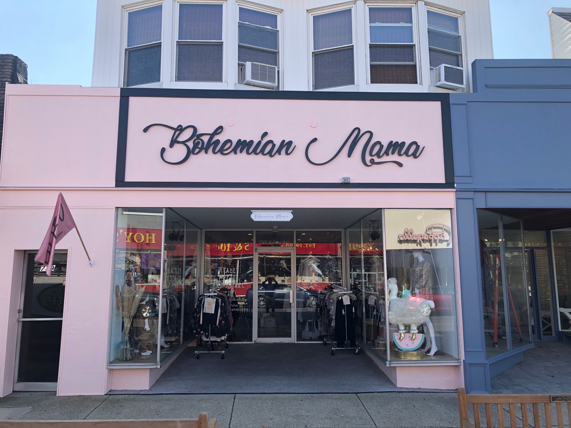 Pink storefront, 