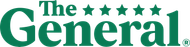 The General logo in green with five stars above the word “General”