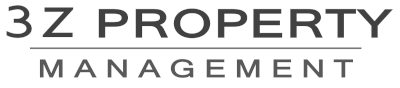 3Z Property Management logo in gray text on a white background