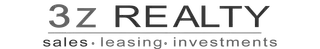3Z Realty logo in gray and black with the tagline “sales·leasing·investments”