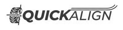 QuickAlign logo in black and gray with a stylized circular emblem on the left