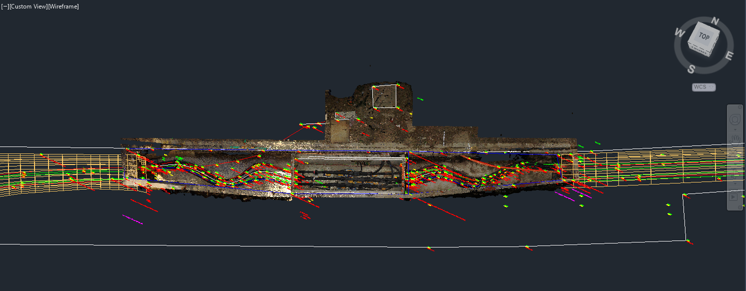 Detailed 3D map of underground powerlines.