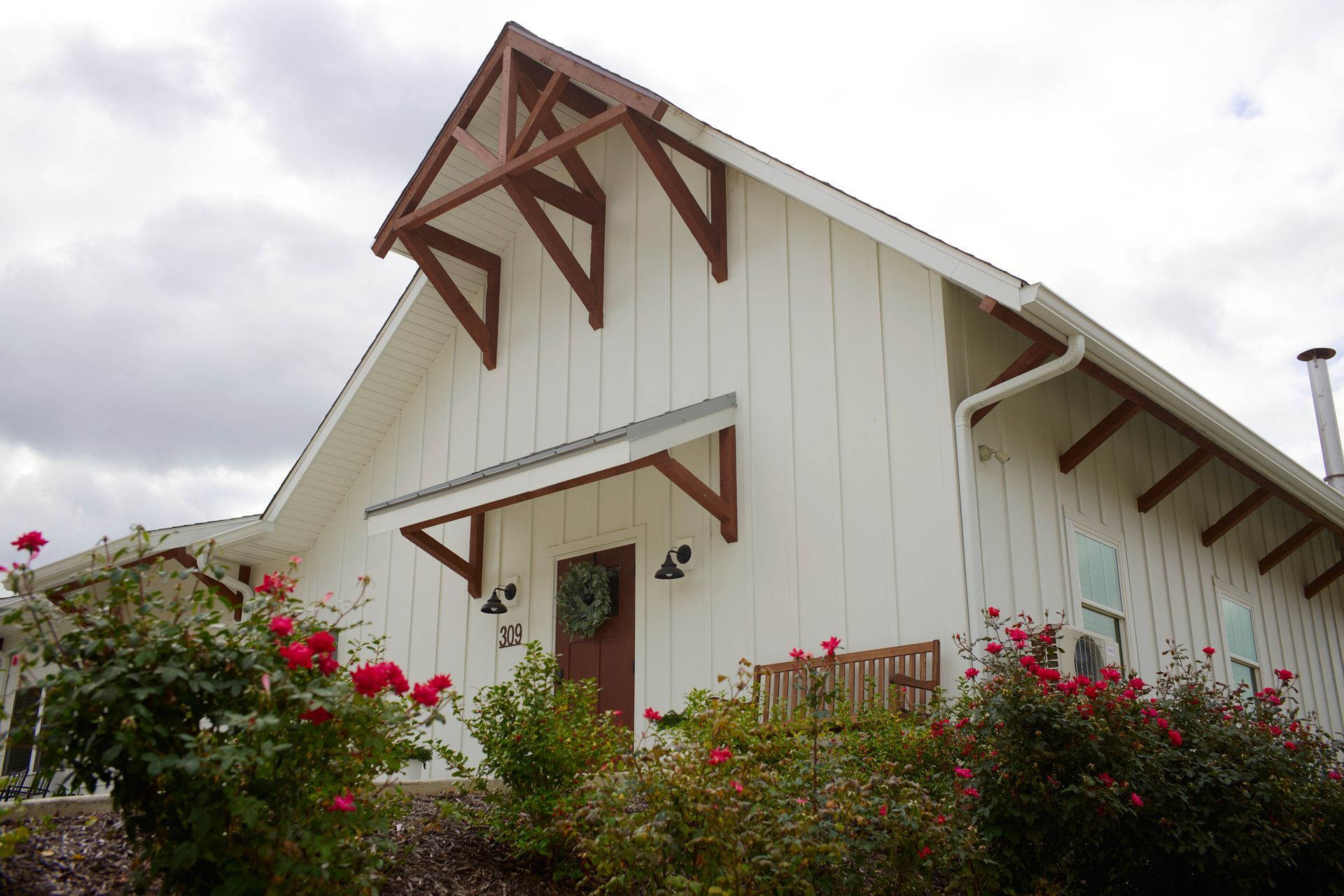 Front View of Three Story Coffee's Vacation Rental in Jefferson City, MO From a Lower Level. 