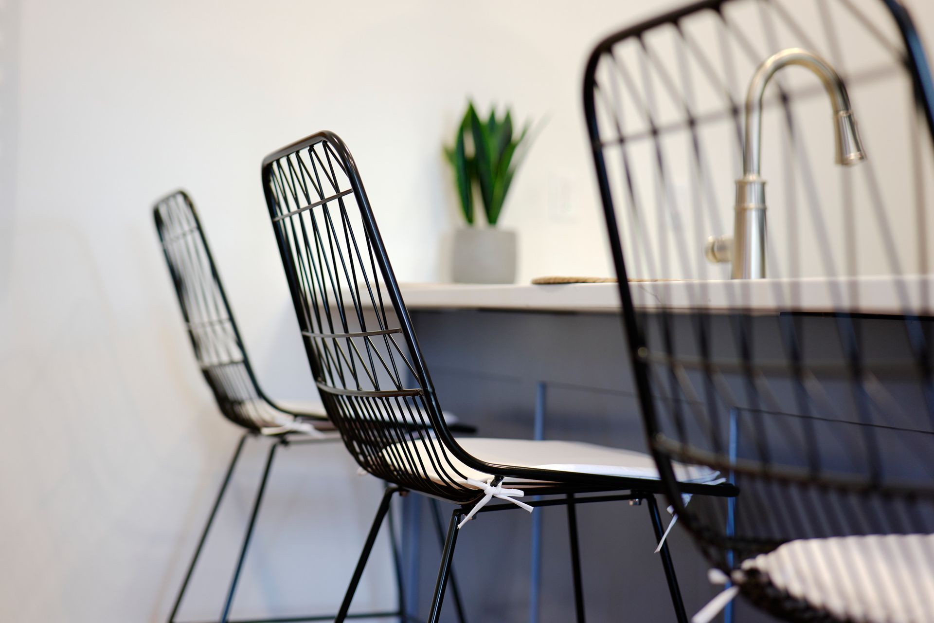 Kitchen Island Chairs in Three Story Coffee's Jefferson City, MO Rental Space. 