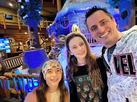 Festive lobby view!