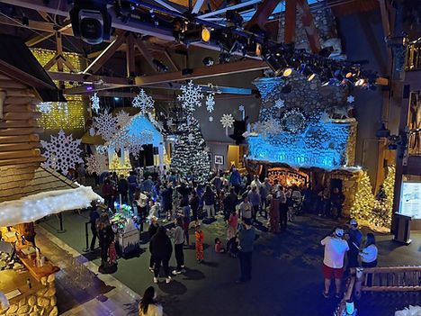 Festive lobby view!