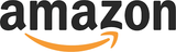 Amazon logo with black text and orange smile arrow underneath