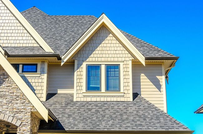 the roof of the house with nice window