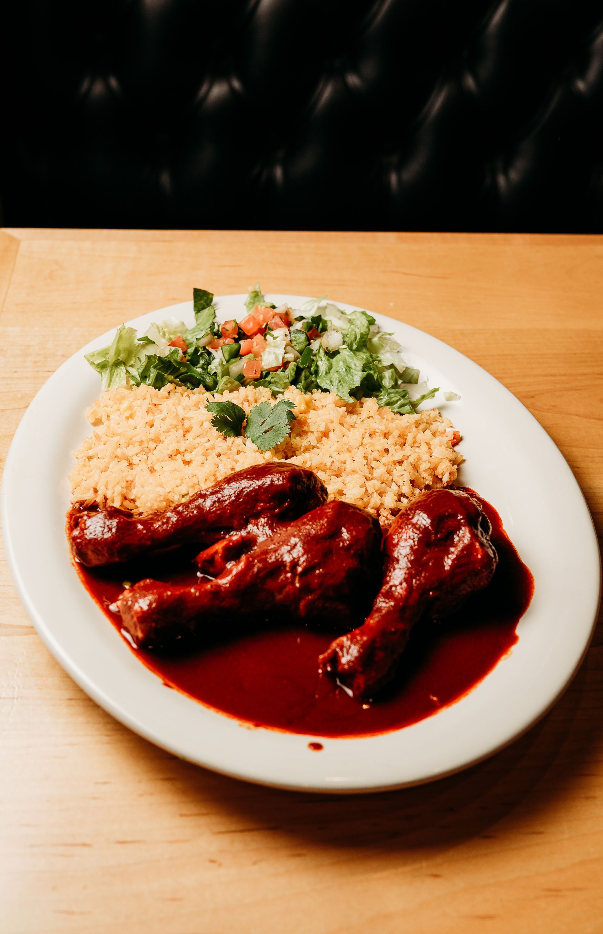There are many different types of fast food on the table.