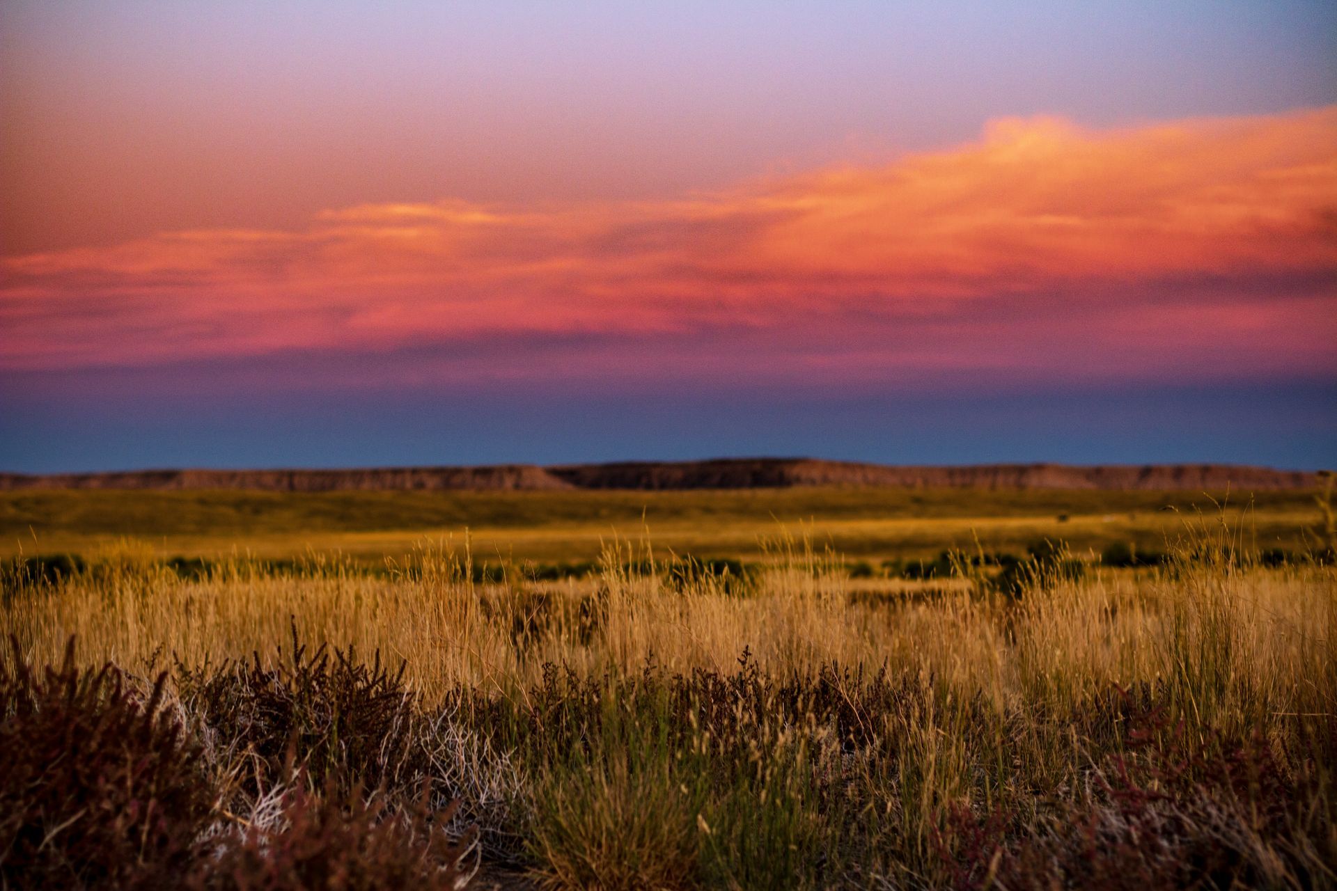 A serene sunset over the Wyoming landscape