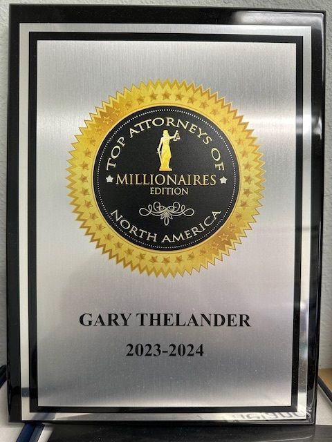 Plaque for Gary Thelander: