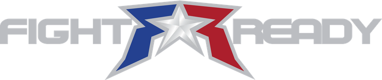 Fight Ready logo with stylized red, white, and blue star and text.