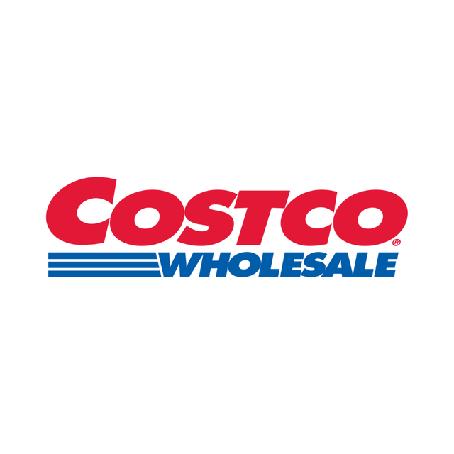 Costco Wholesale logo in red and blue on a white background
