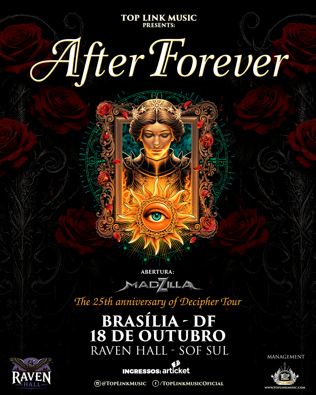 After Forever amplia turnê de 25 anos de “Decipher” com show em Brasília