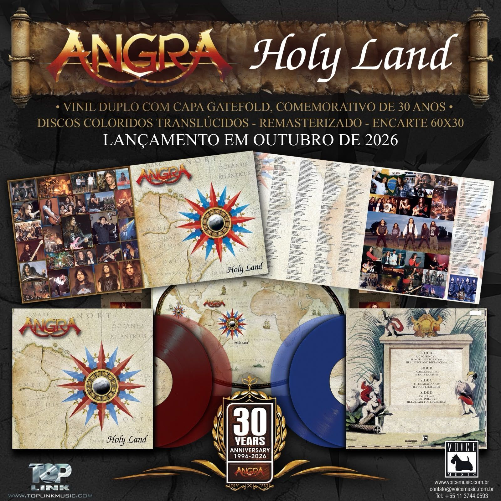 Angra celebra 30 anos de “Holy Land” com primeira edição do álbum em vinil