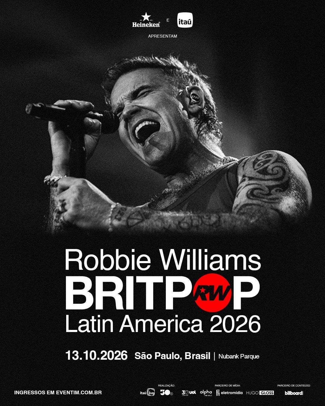 robbie williams no brasil