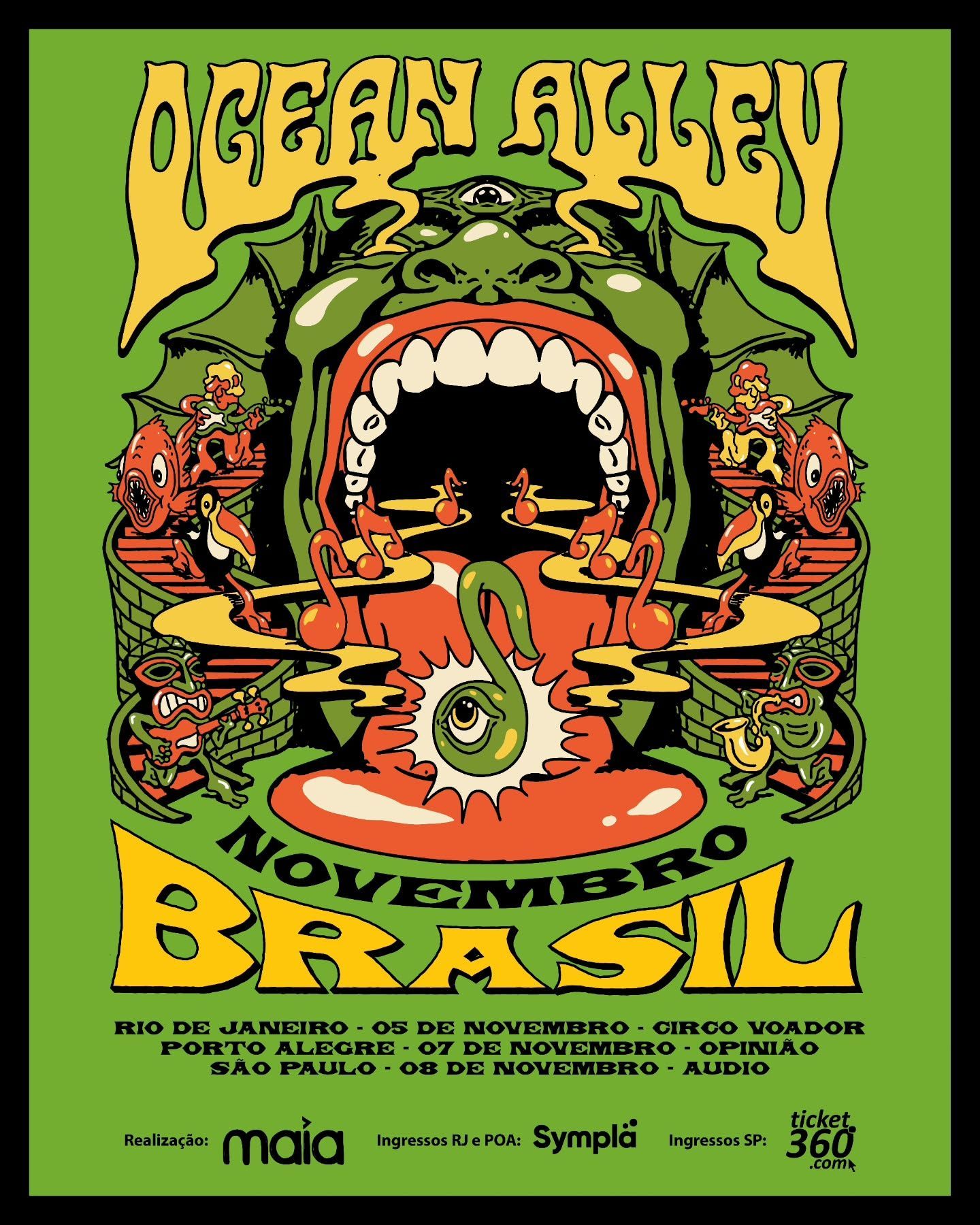 Ocean Alley retorna ao Brasil para três shows em novembro