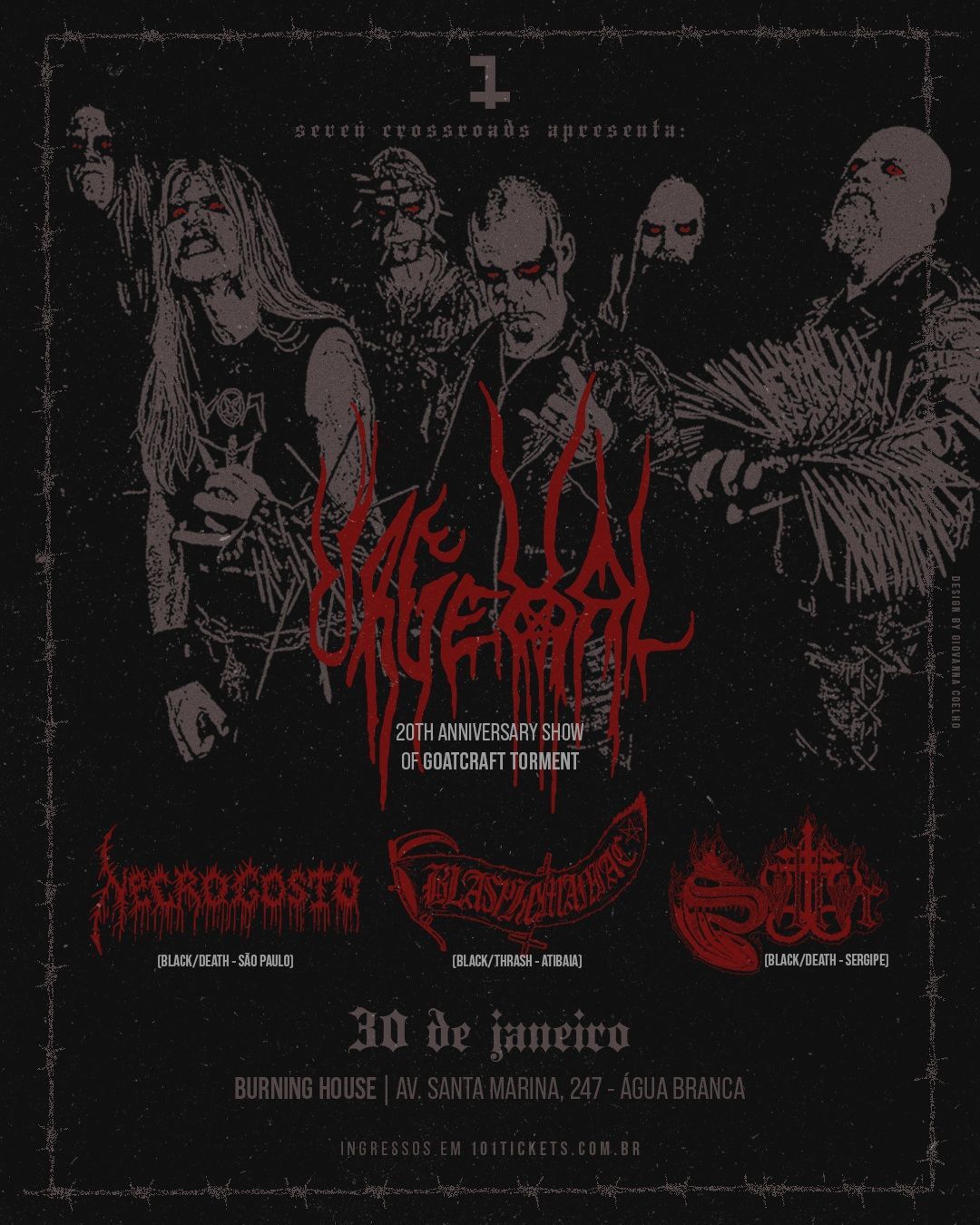 Urgehal fará primeiro show no Brasil em 2027 com tributo a Goatcraft Torment