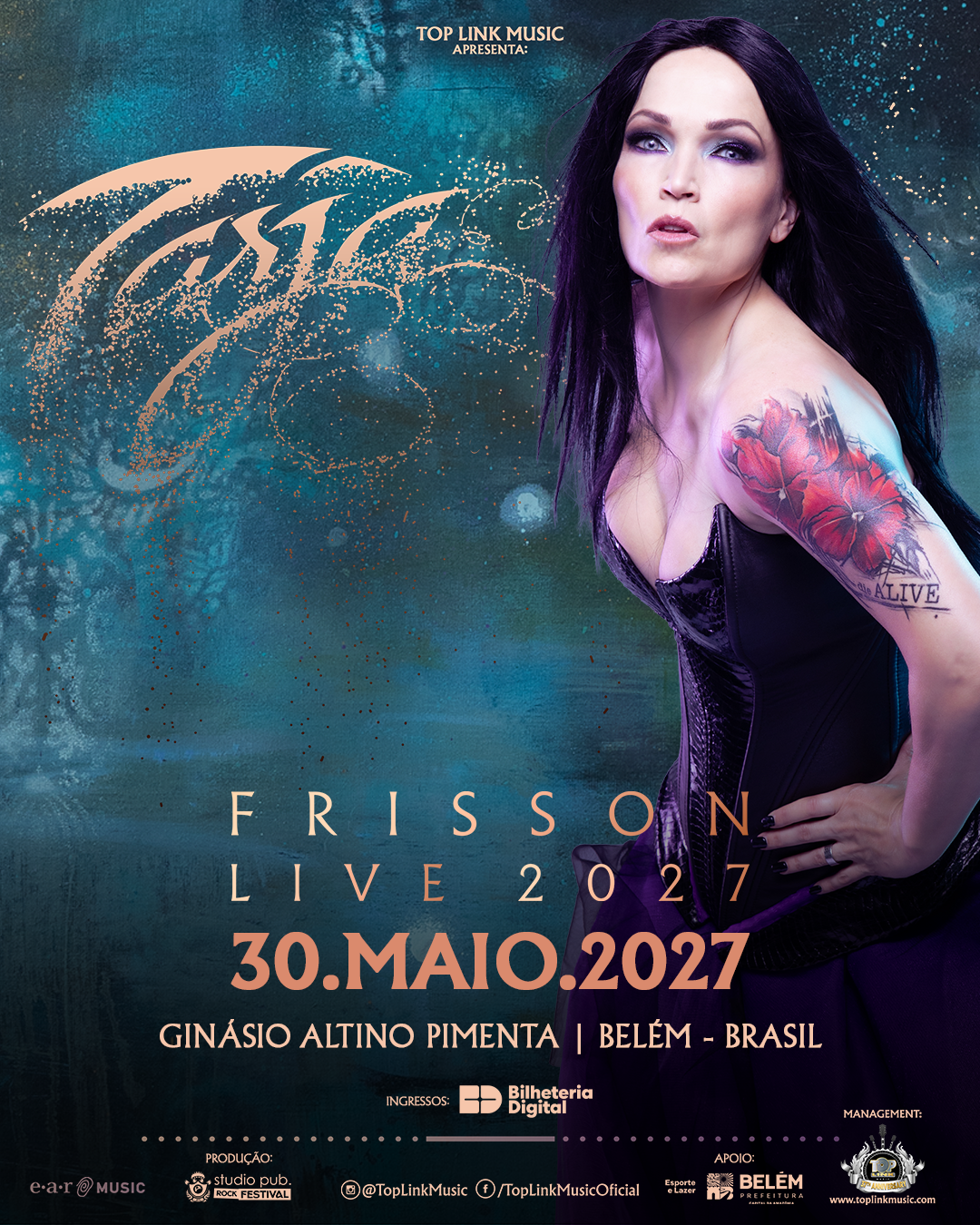 tarja turunen no brasil