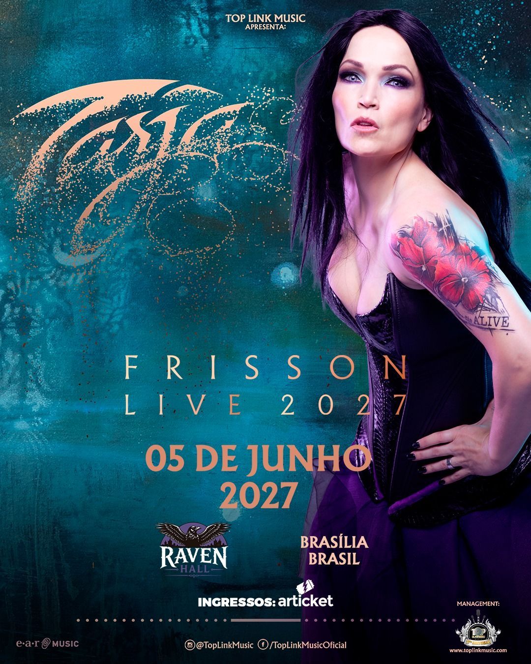 tarja turunen no brasil