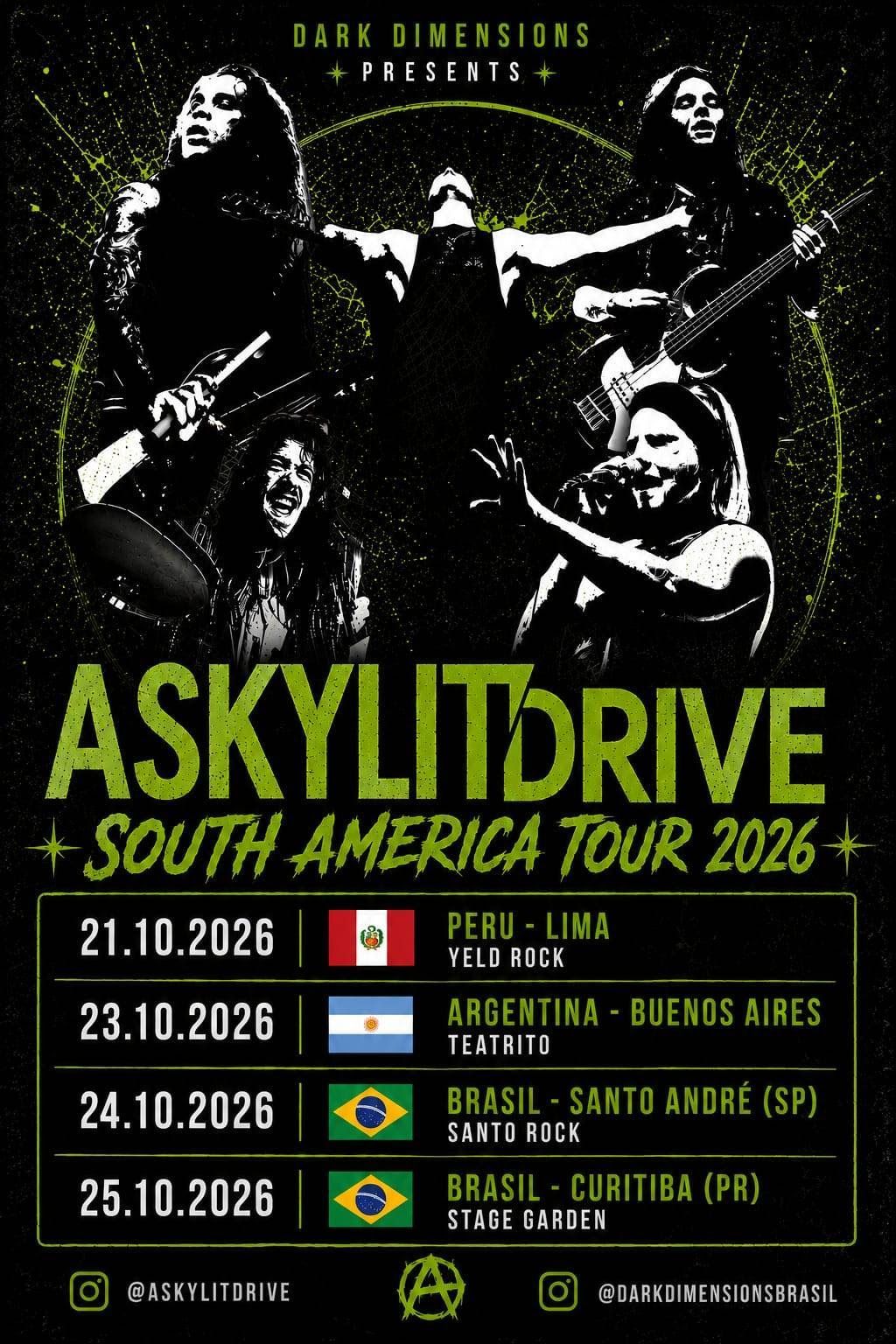 A Skylit Drive retorna ao Brasil em outubro com shows em Santo André e Curitiba