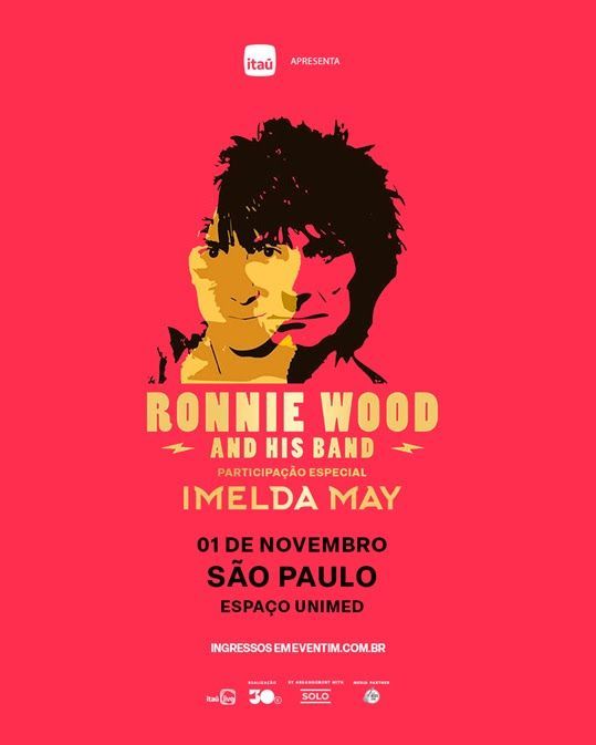 Ronnie Wood celebra 60 anos de carreira com show solo em São Paulo neste domingo
