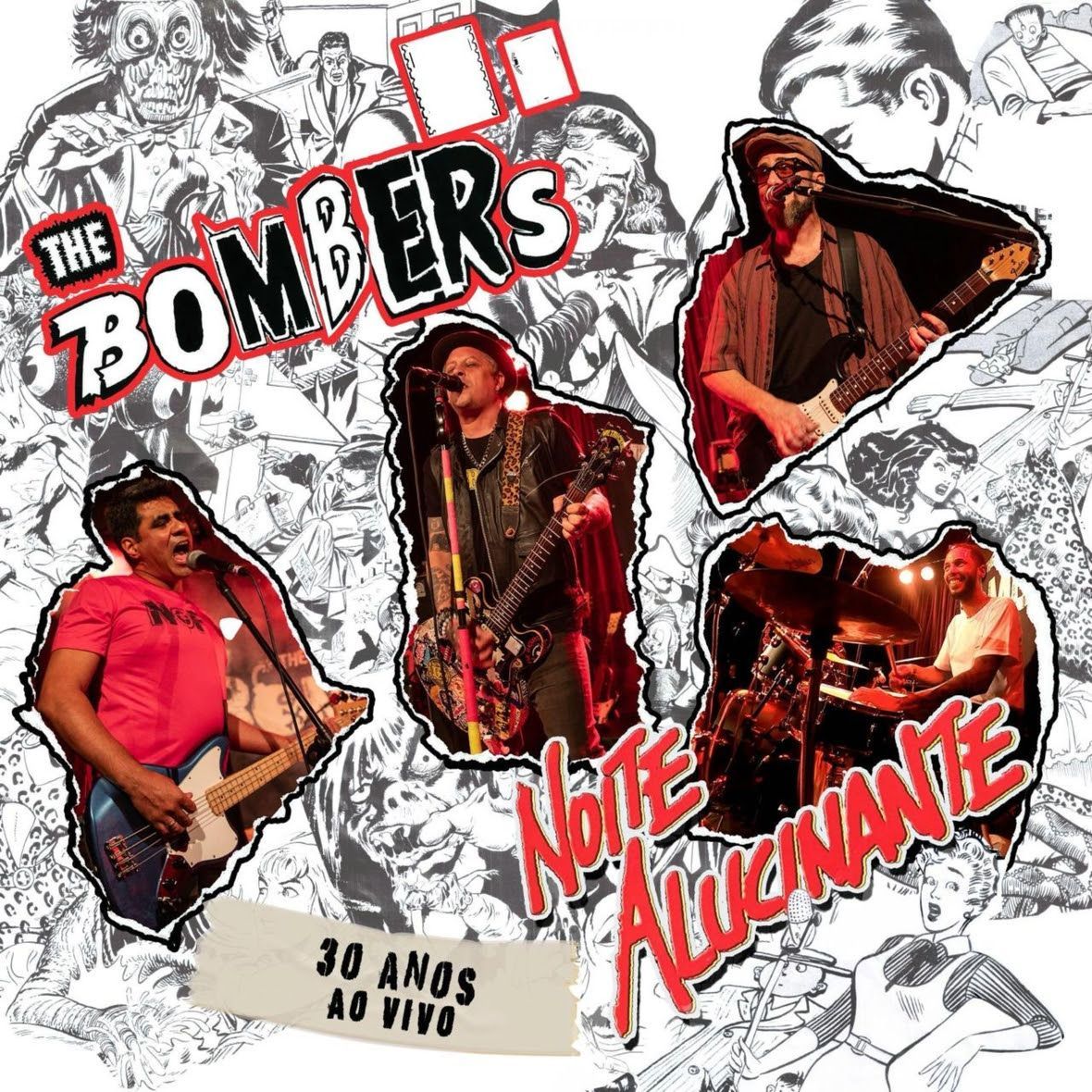 The Bombers lança “Noite Alucinante: 30 Anos Ao Vivo” com 21 faixas