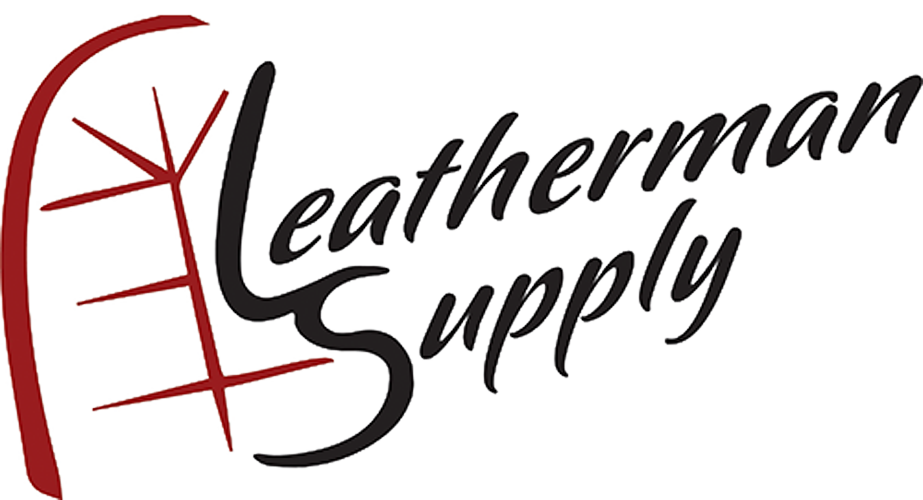 Leatherman Supply logo with red lasso outline and black stylized text