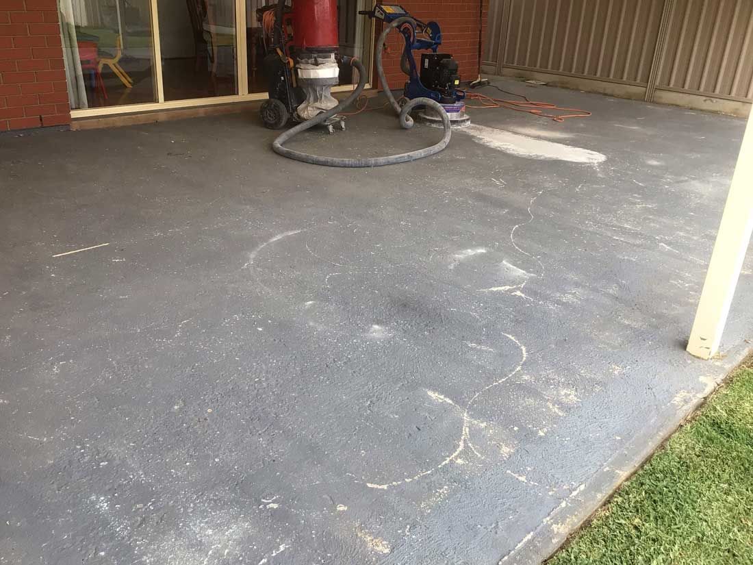 Before Flake Flooring