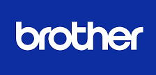 The brother logo is on a blue background.