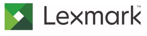 The lexmark logo is green and white with a white diamond in the middle.