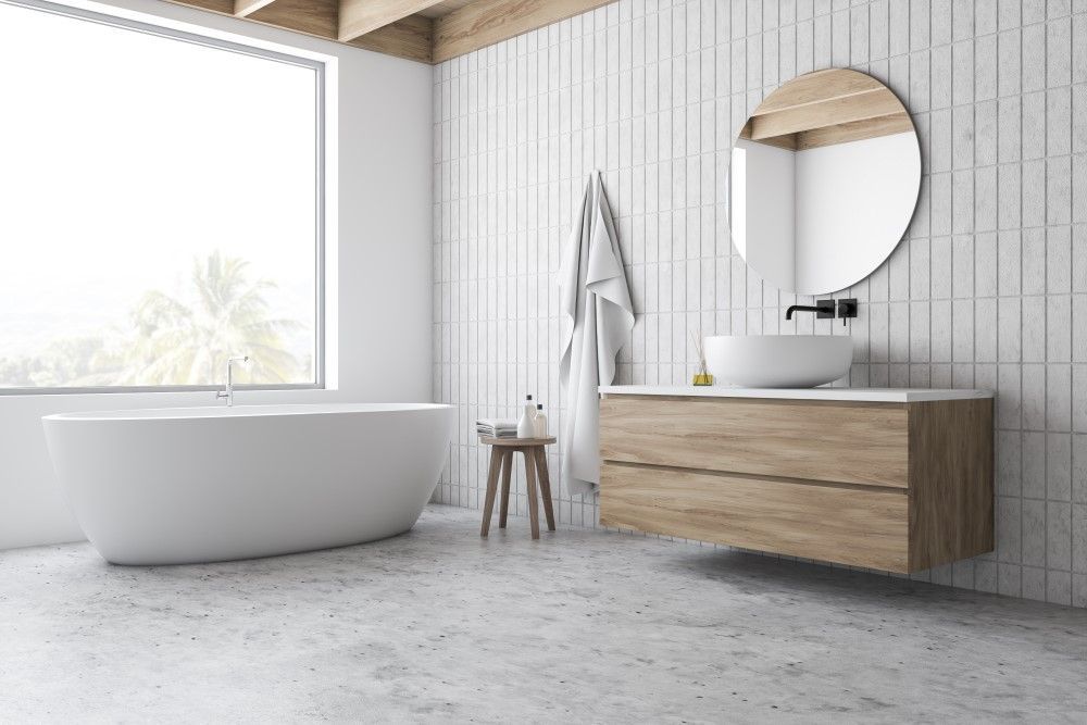 Tile for bathroom floor